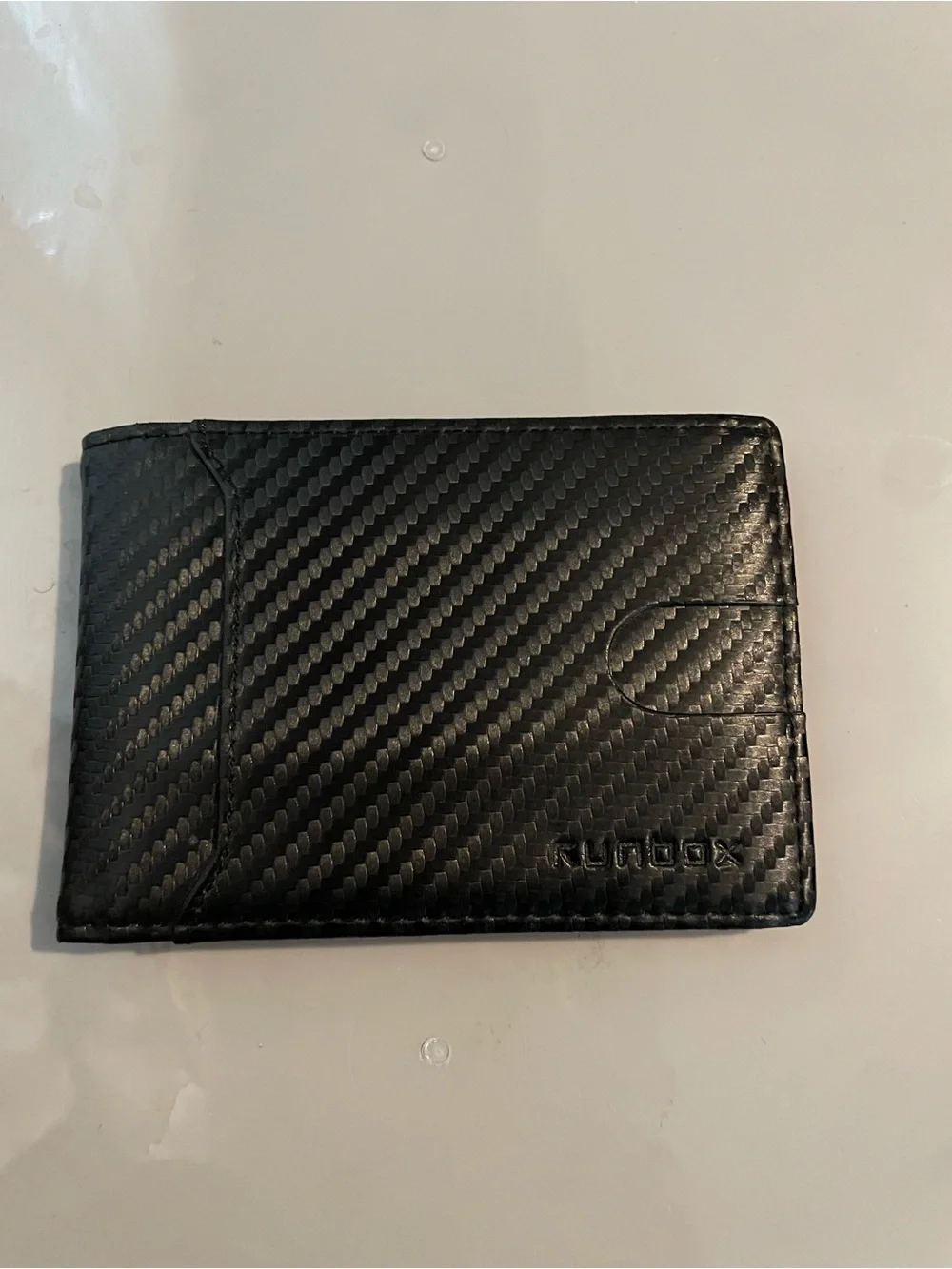 slim security  Leather Money Clip Wallet for Men